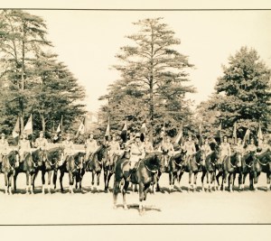 This photo captures only part of the 24-horse Drill Team.